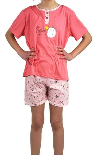 PIJAMA NIÑA VERANO SHORT Y POLERA 390 - 2