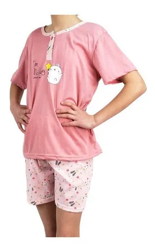 PIJAMA NIÑA VERANO SHORT Y POLERA 390 - 2
