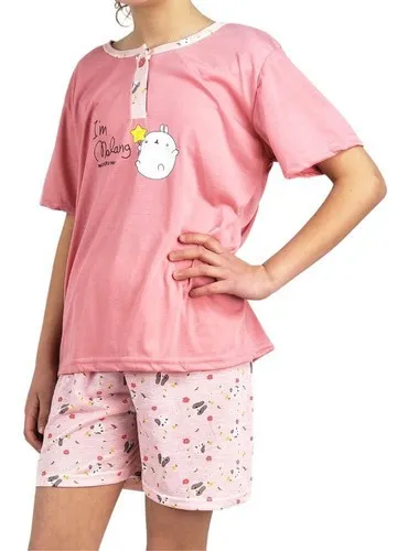 PIJAMA NIÑA VERANO SHORT Y POLERA 390 - 3