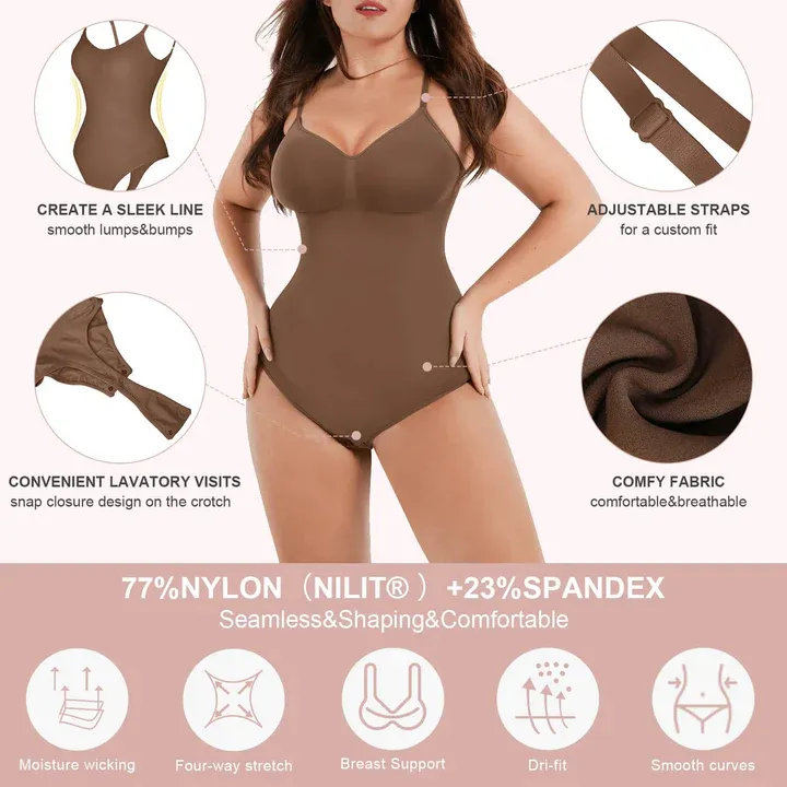 BODY SUIT VIRAL REDUCTOR MODELADOR INVISIBLE COLALESS 360 - 9