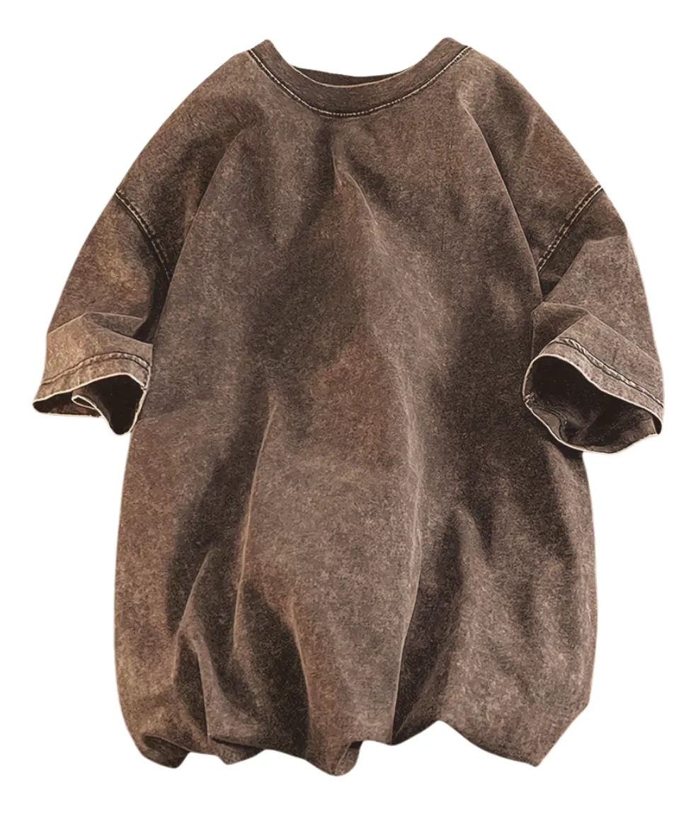 POLERA ESTILO WASHED, DESLAVADA VINTAGE, 100% ALGODON UNISEX 7002 - 2