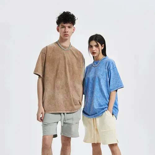 POLERA ESTILO WASHED, DESLAVADA VINTAGE, 100% ALGODON UNISEX 7002 - 7