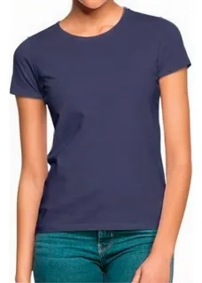 POLERA MUJER MANGA CORTA ALGODON PARA ESTAMPAR TALLAS COLORES - 3