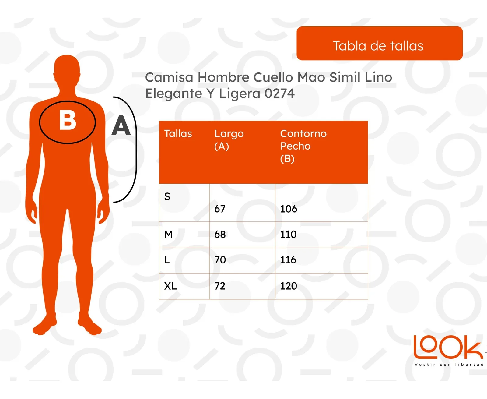 CAMISA HOMBRE CUELLO MAO SIMIL LINO ELEGANTE Y LIGERA 0274 - 8