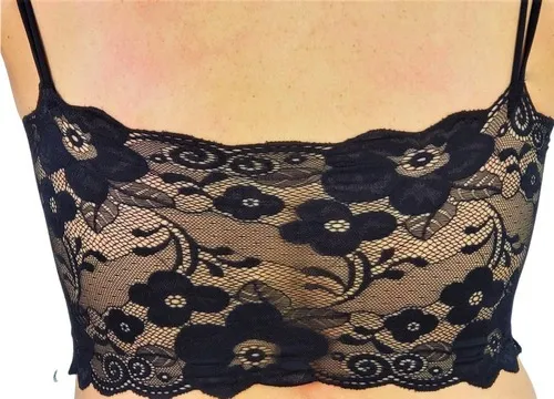 BRALET. TOP ELASTICADO MUJER. SOSTEN PETO SUJETOR ENCAJE 605 - 3