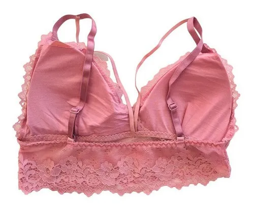 BRALET. TOP ELASTICADO MUJER. SOSTEN PETO SUJETOR ENCAJE 605 - 4