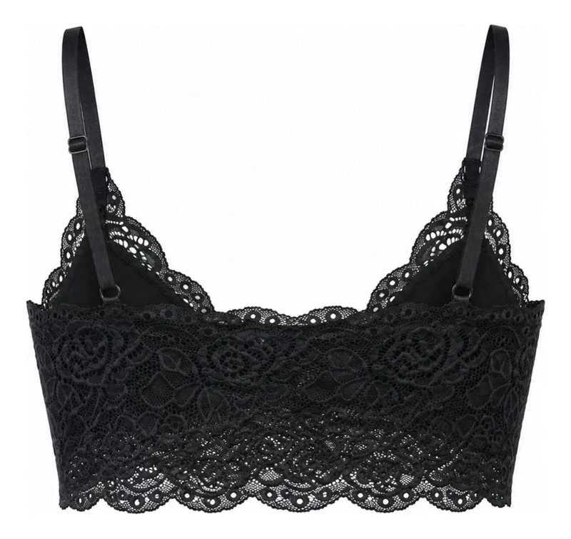 BRALET. TOP ELASTICADO MUJER. SOSTEN PETO SUJETADOR ENCAJE 168 - 6