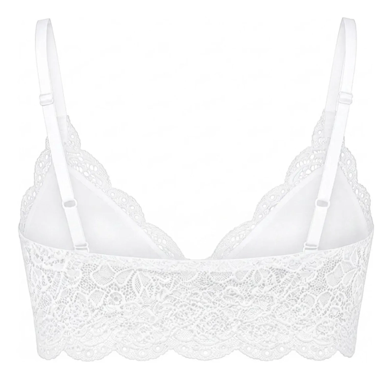 BRALET. TOP ELASTICADO MUJER. SOSTEN PETO SUJETADOR ENCAJE 168 - 6