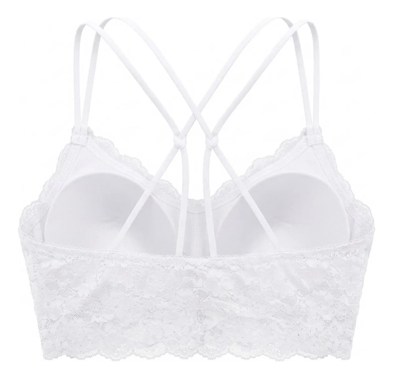 BRALET. TOP ELASTICADO MUJER. SOSTEN PETO SUJETADOR ENCAJE 168 - 7
