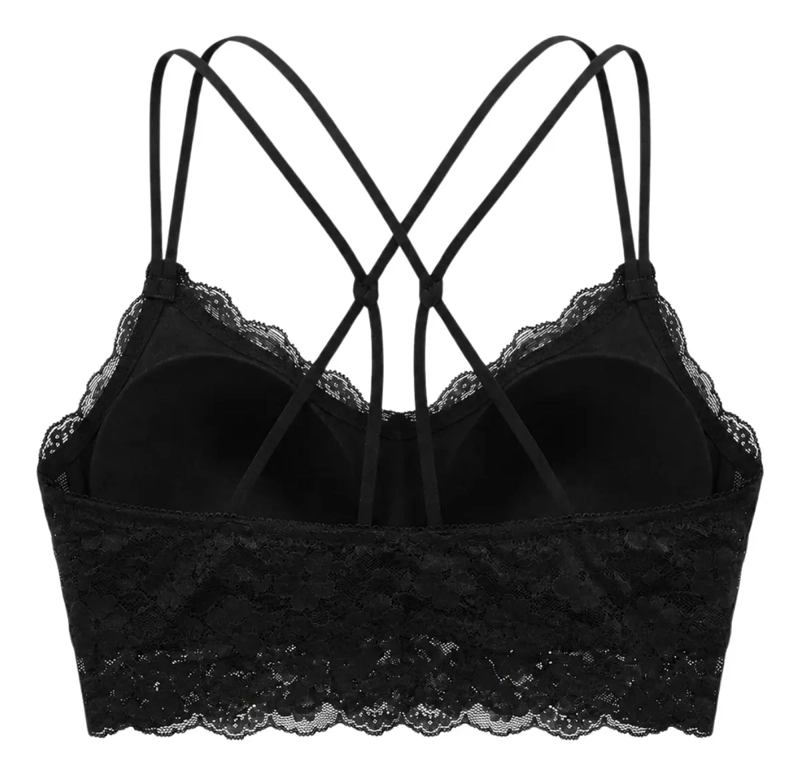 BRALET. TOP ELASTICADO MUJER. SOSTEN PETO SUJETADOR ENCAJE 168 - 7