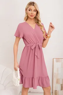VESTIDO CORTO PRIMAVERA VERANO MUJER EXCELENTE CALIDAD 284 - 1