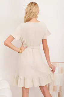 VESTIDO CORTO PRIMAVERA VERANO MUJER EXCELENTE CALIDAD 284 - 2