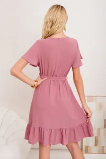 VESTIDO CORTO PRIMAVERA VERANO MUJER EXCELENTE CALIDAD 284 - 2