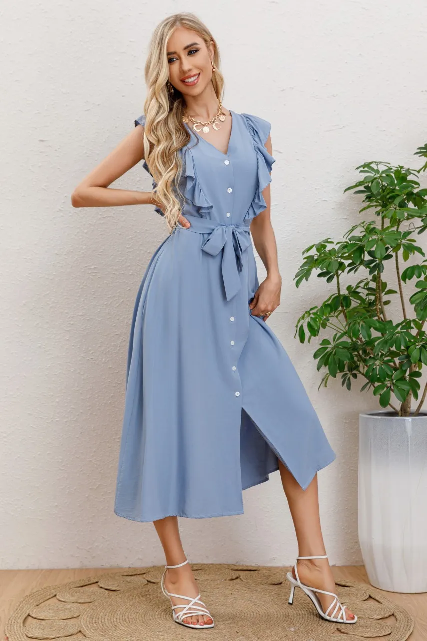 VESTIDO LARGO PRIMAVERA MUJER, CASUAL MAXI VESTIDOS 275 - 1