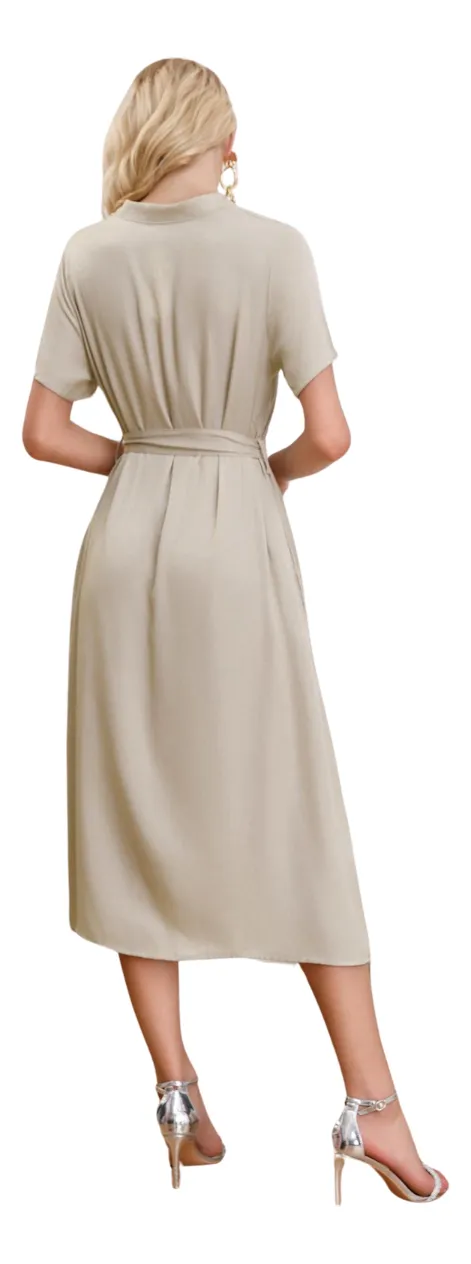 VESTIDO LARGO PRIMAVERA MUJER LISO. TIPO JEANS 3323 - 3