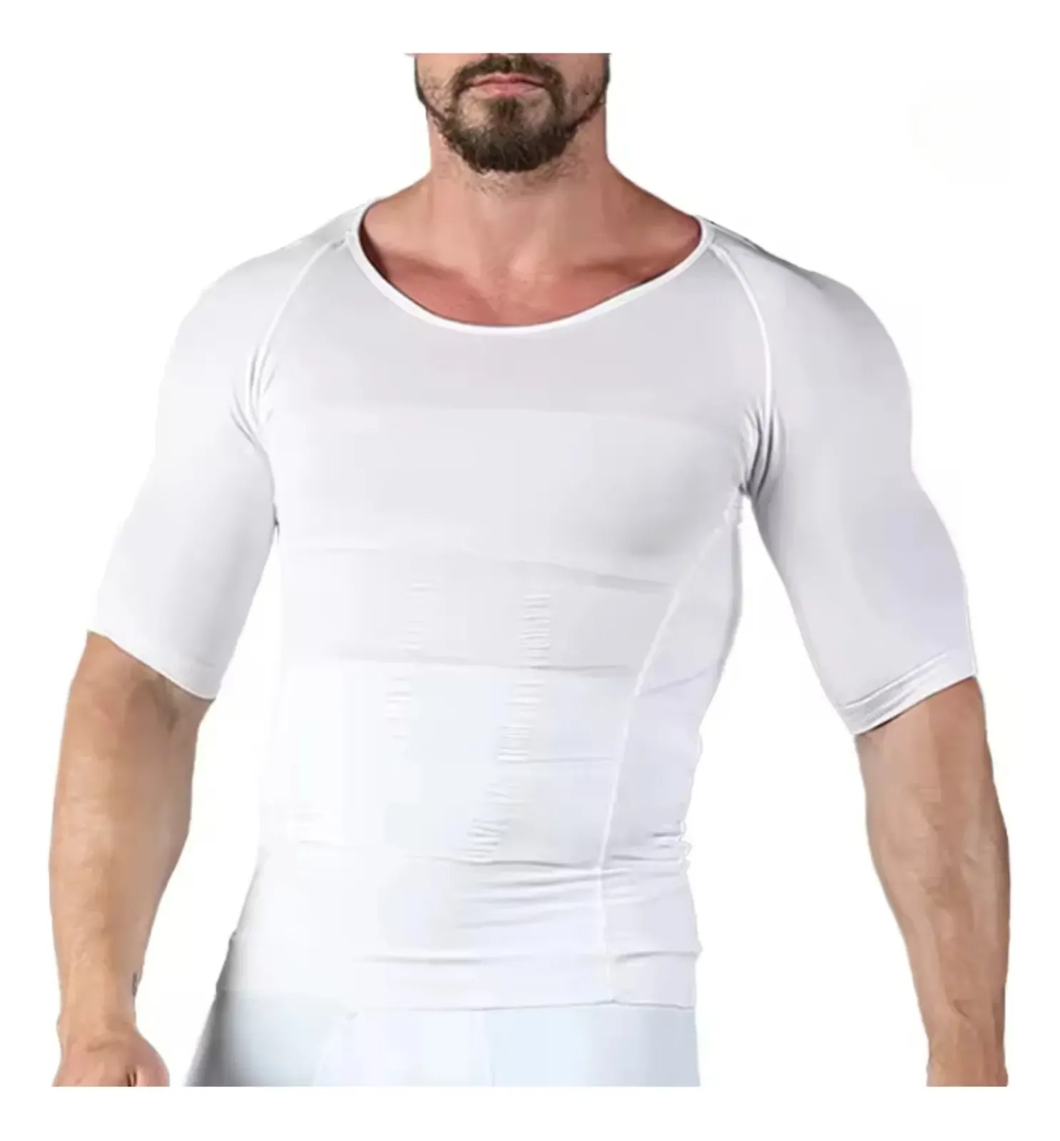 POLERA COMPRESION HOMBRE FAJA CAMISETA REDUCTORA HOMBRE 779 - 1