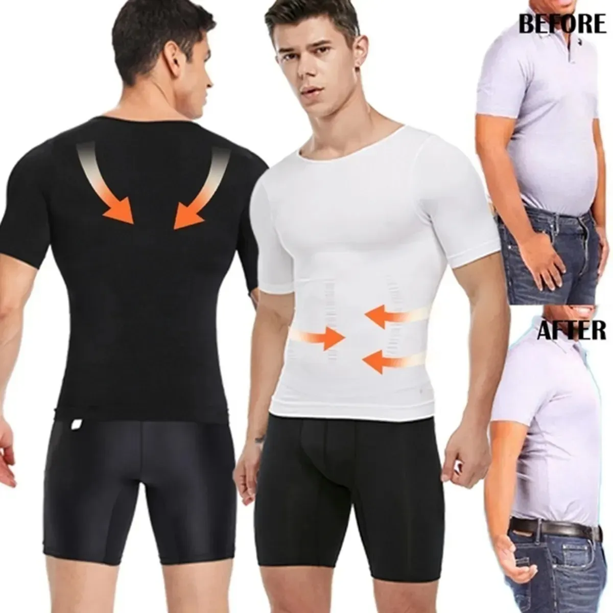 POLERA COMPRESION HOMBRE FAJA CAMISETA REDUCTORA HOMBRE 779 - 4