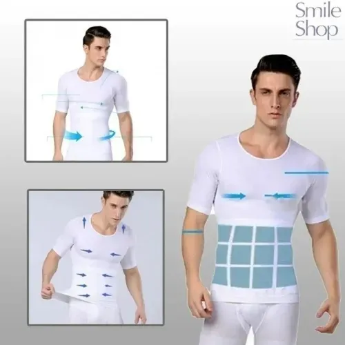 POLERA COMPRESION HOMBRE FAJA CAMISETA REDUCTORA HOMBRE 779 - 3