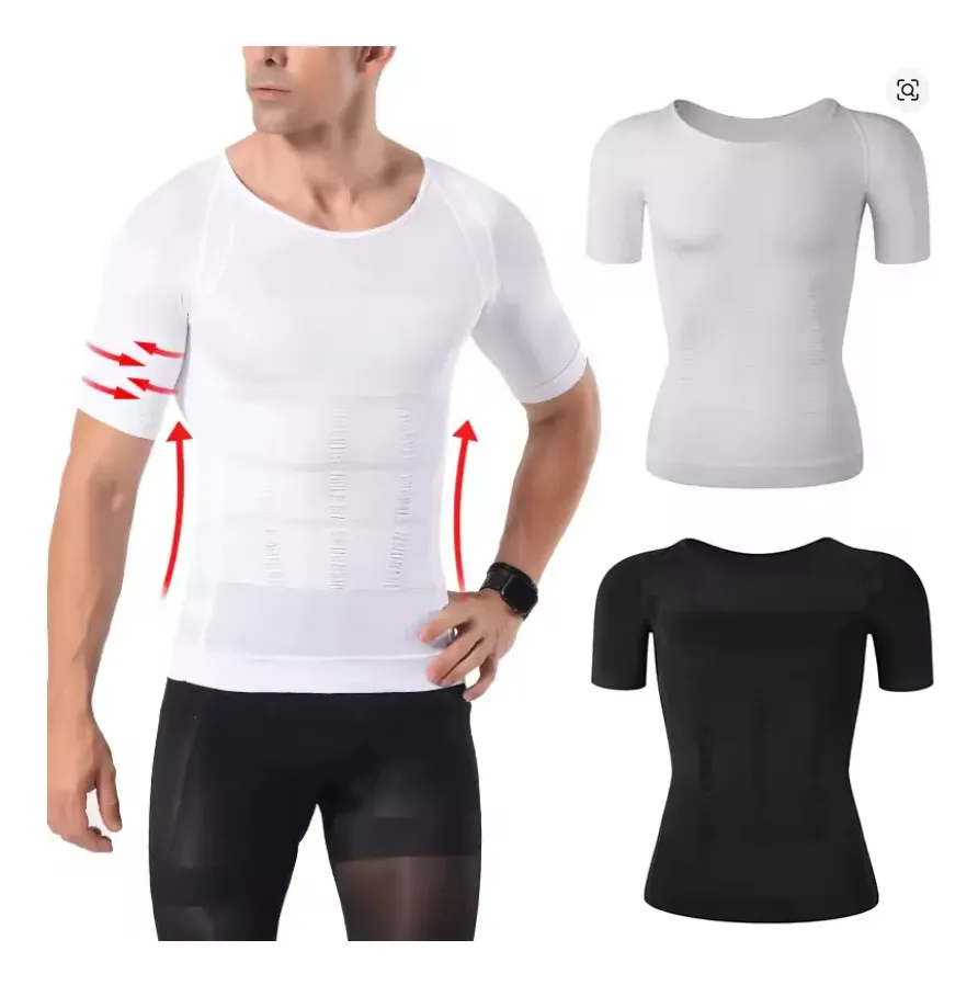 POLERA COMPRESION HOMBRE FAJA CAMISETA REDUCTORA HOMBRE 779 - 5