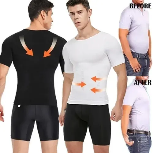 POLERA COMPRESION HOMBRE FAJA CAMISETA REDUCTORA HOMBRE 779 - 4