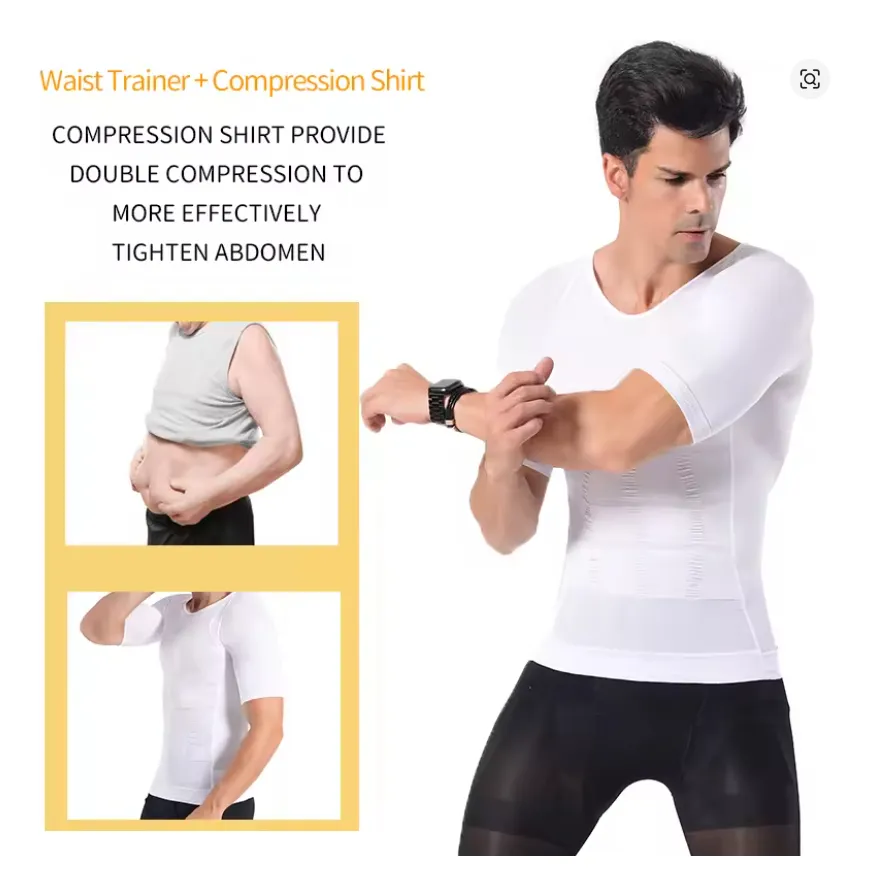 POLERA COMPRESION HOMBRE FAJA CAMISETA REDUCTORA HOMBRE 779 - 7