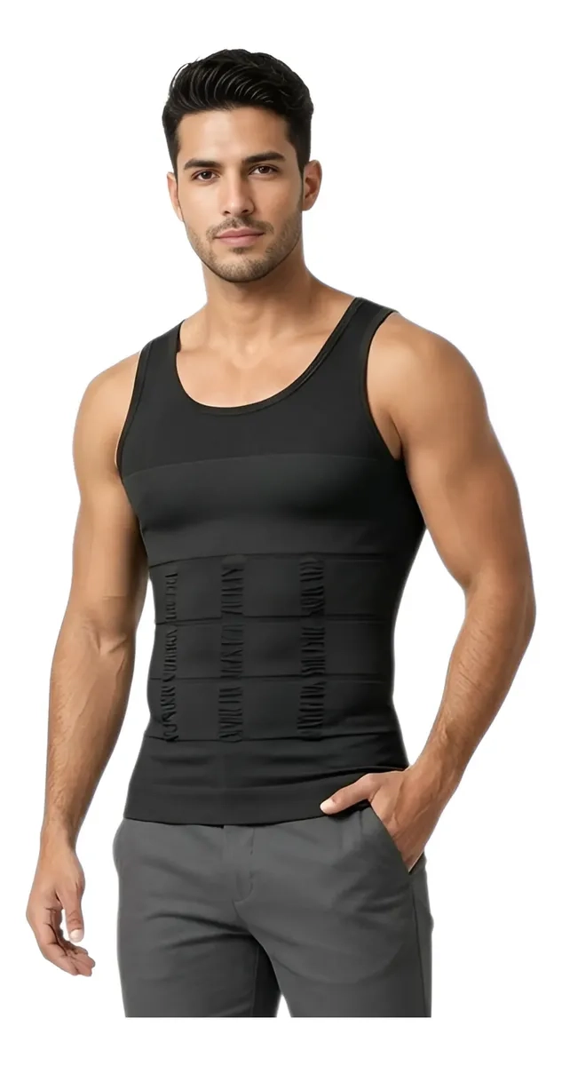 PACK DE 2 FAJAS DE COMPRESION HOMBRE TIPO MUSCULOSA REDUCTORA 310 - 9