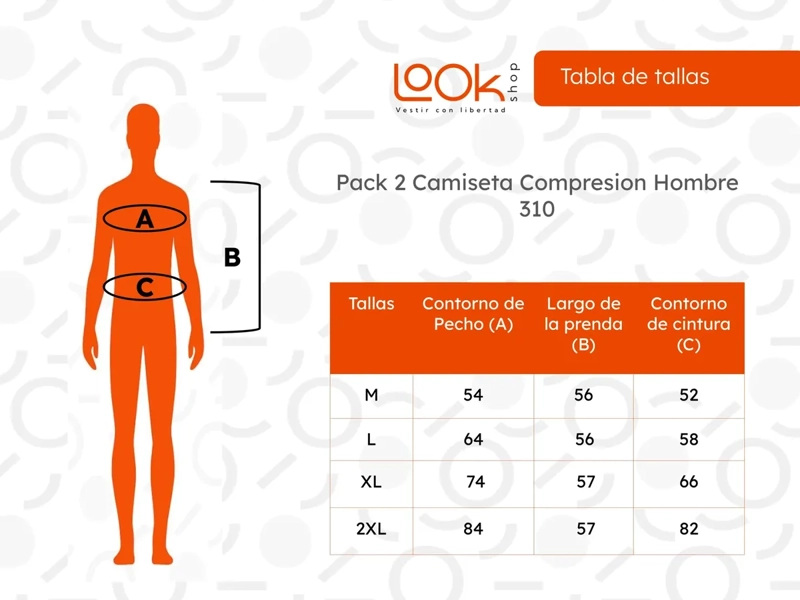 PACK DE 2 FAJAS DE COMPRESION HOMBRE TIPO MUSCULOSA REDUCTORA 310 - 10