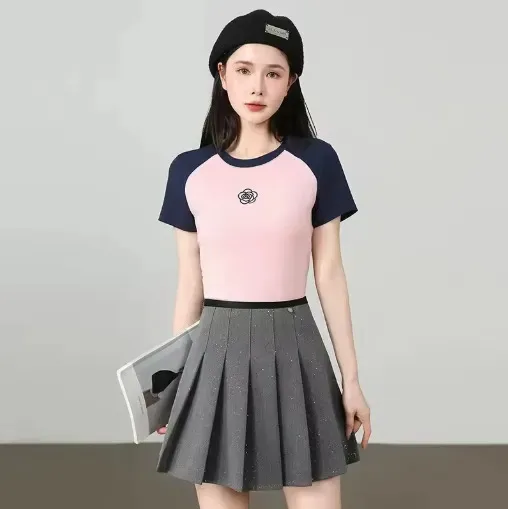 POLERA MUJER JUVENIL TIPO ALGODON GRUESO TENDENIA 593 - 1
