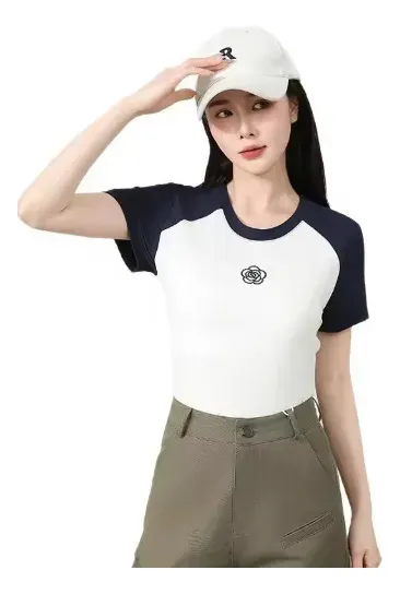 POLERA MUJER JUVENIL TIPO ALGODON GRUESO TENDENIA 593 - 1
