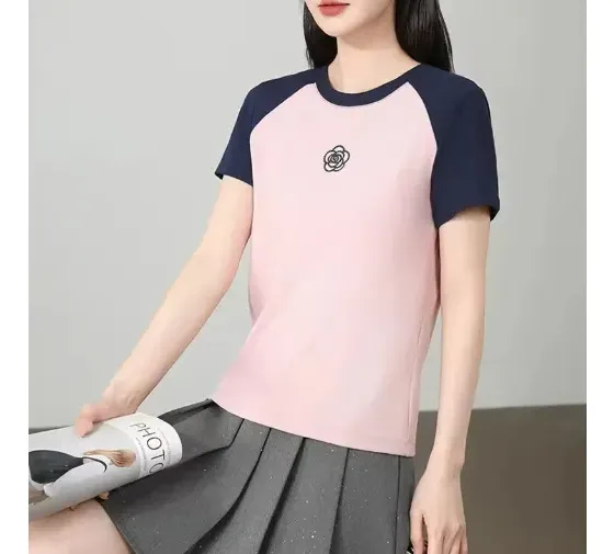 POLERA MUJER JUVENIL TIPO ALGODON GRUESO TENDENIA 593 - 2
