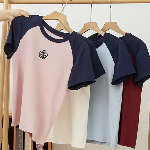 POLERA MUJER JUVENIL TIPO ALGODON GRUESO TENDENIA 593 - 2