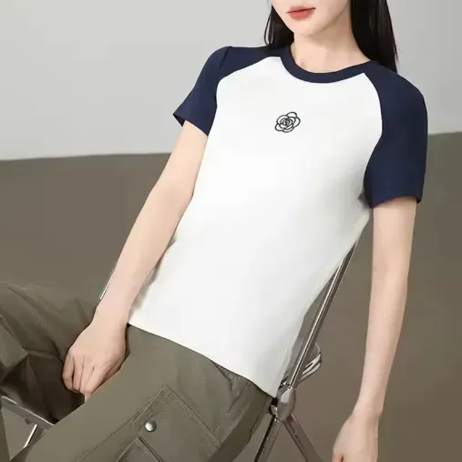 POLERA MUJER JUVENIL TIPO ALGODON GRUESO TENDENIA 593 - 2