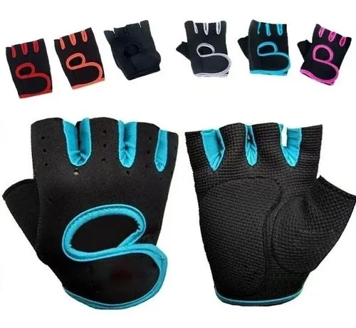 GUANTES DEPORTES FITNESS BICICLETAS PESAS GYM SIN DEDOS 71 - 5