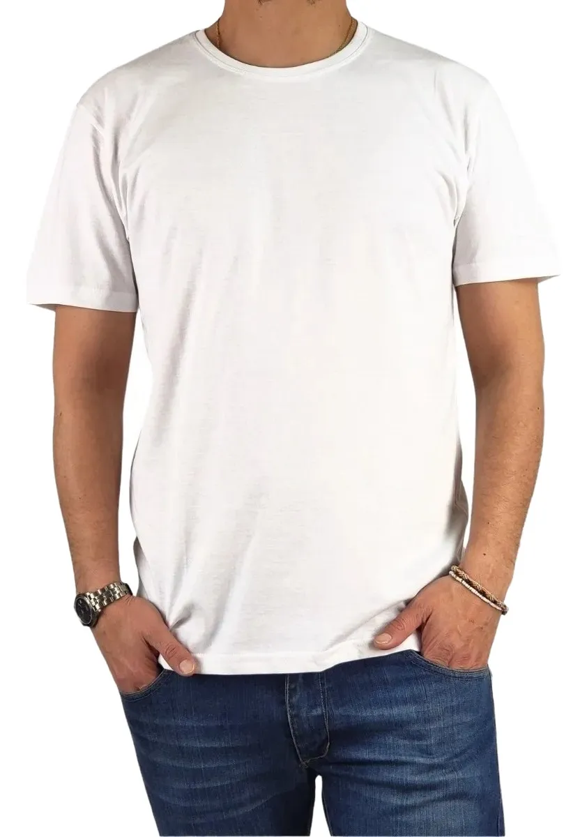 POLERA MANGA CORTA ALGODON PARA ESTAMPAR. M A XXXL. M01 - 1