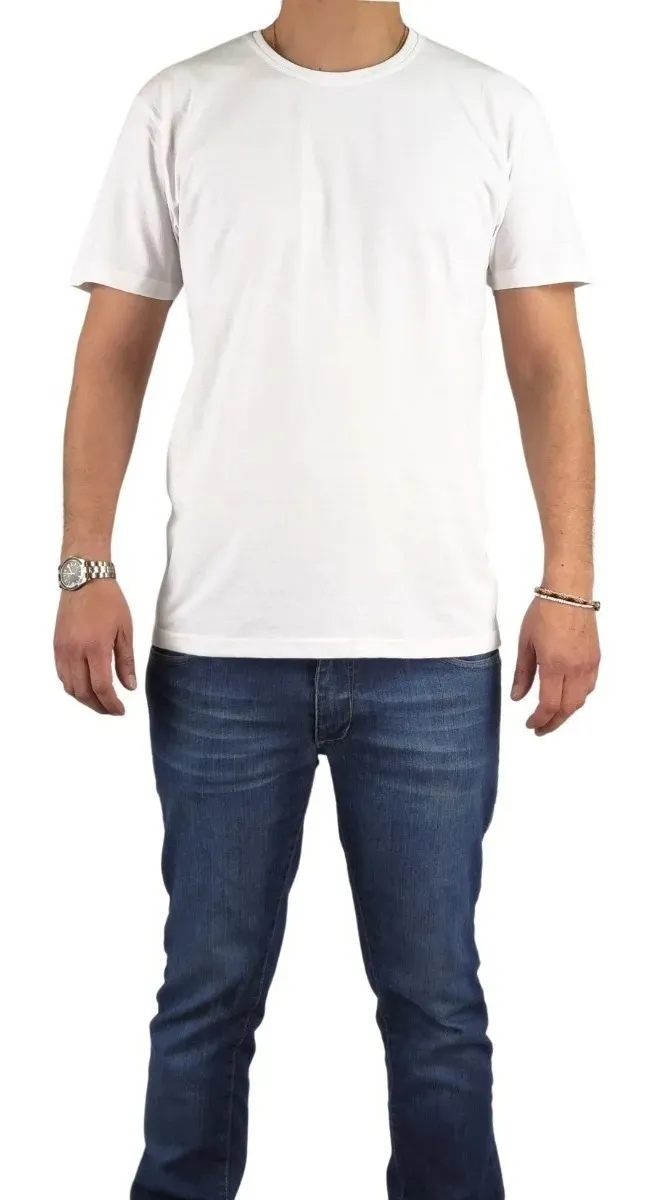 POLERA MANGA CORTA ALGODON PARA ESTAMPAR. M A XXXL. M01 - 2