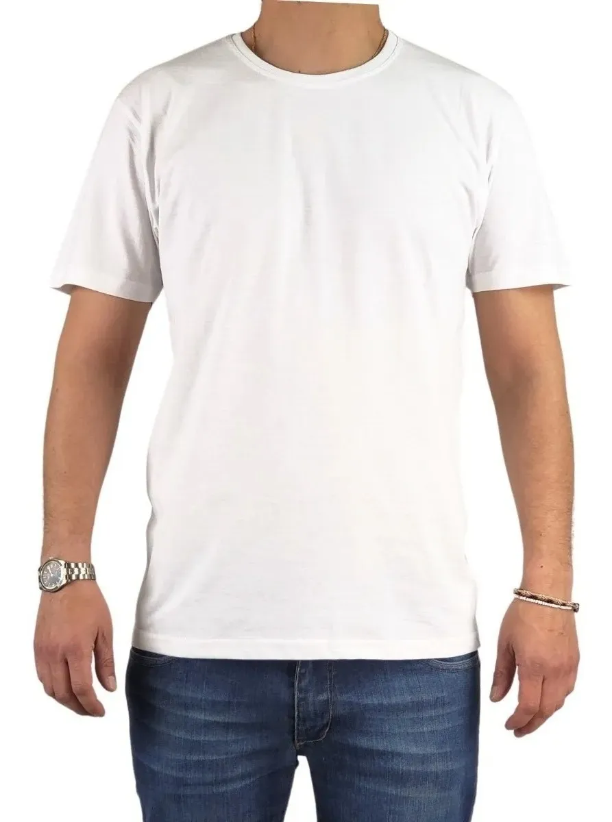 PACK DE 3 POLERA MANGA CORTA ALGODON PARA ESTAMPAR. M A XXXL. M01 - 3