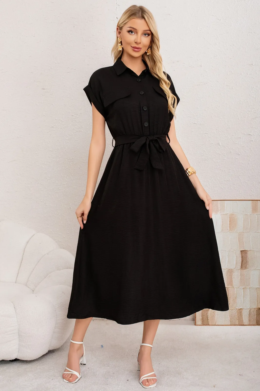 VESTIDO VERANO LARGO MUJER. TELA TIO JEANS MAXI VESTIDO 3373 - 2