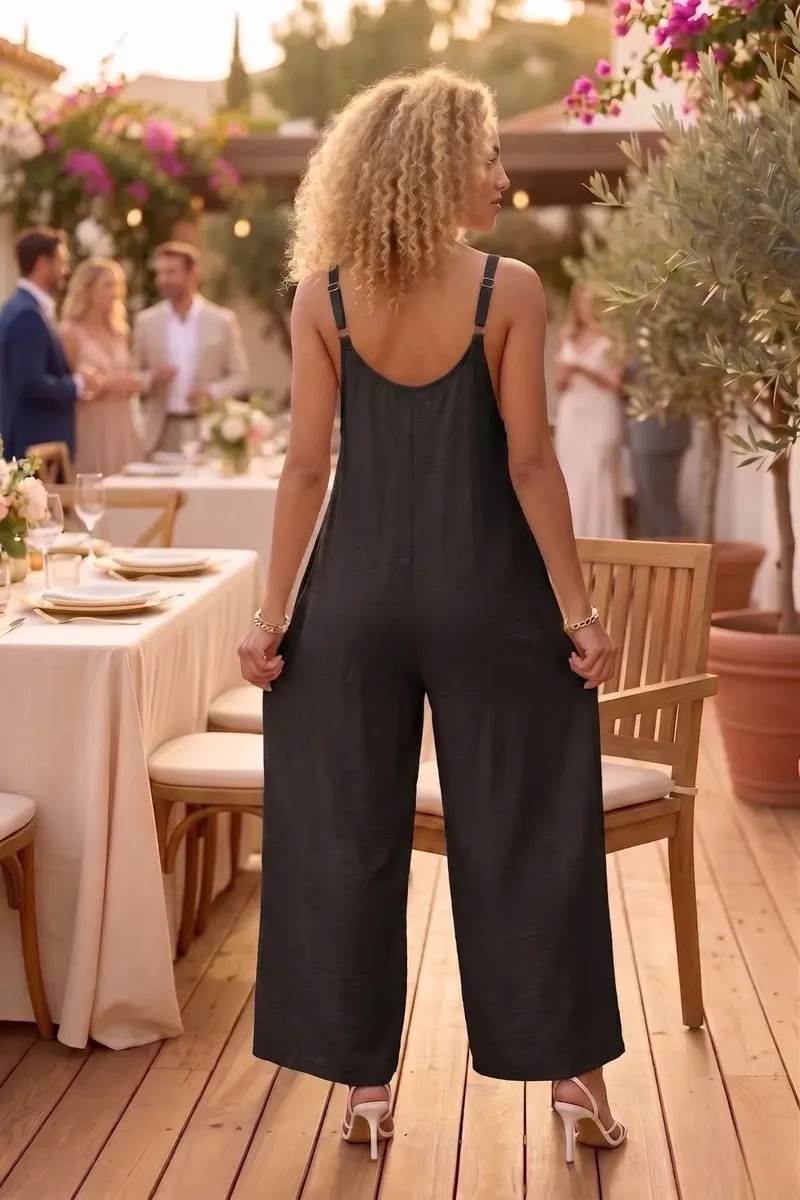 ENTERITO LARGO PREMIUM TIPO PALAZZO LISO PRIMAVERA MUJER 3357 - 4