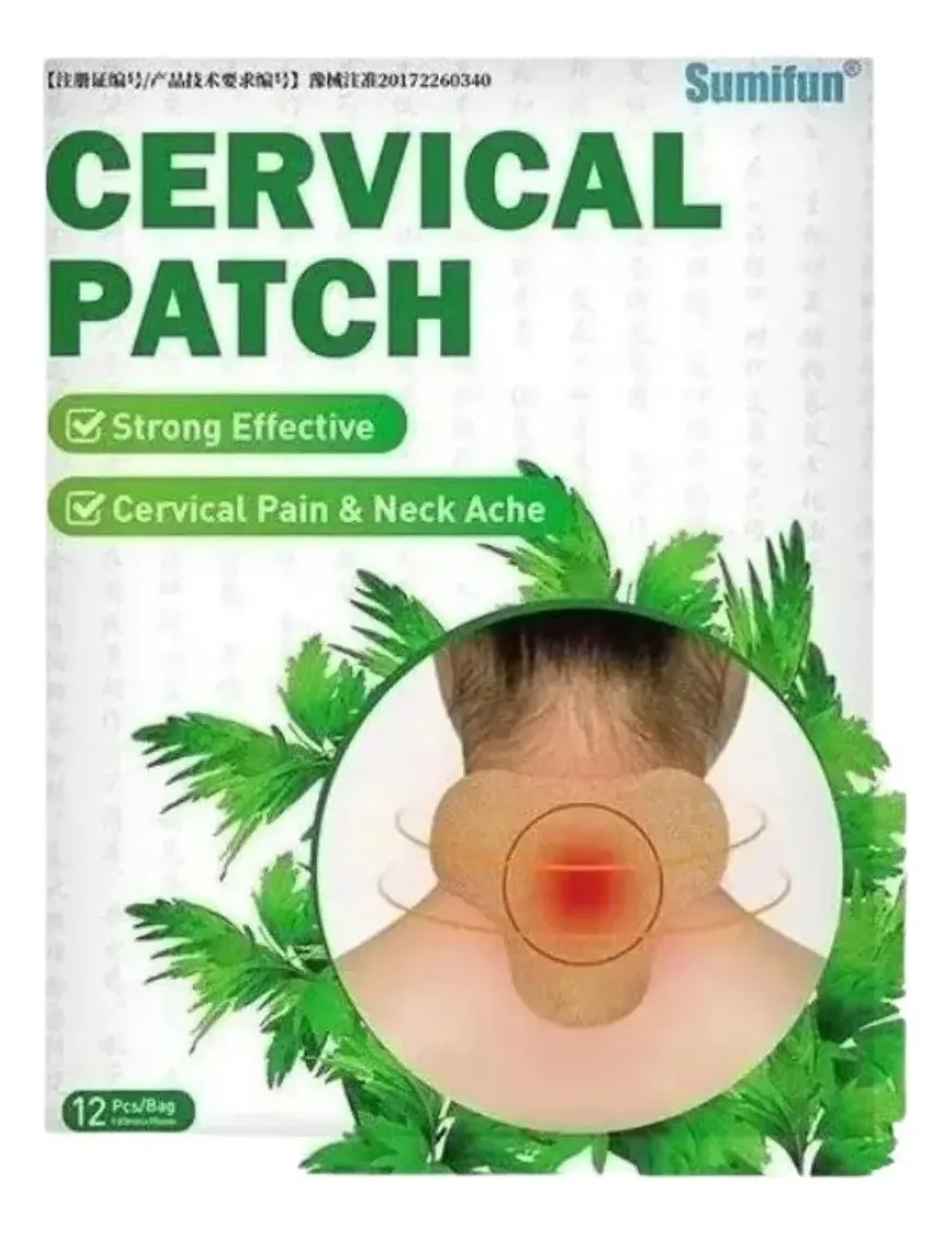 PACK 48 PARCHES ELIMINA DOLOR CERVICAL, CUELLO, HOMBRE 808 - 1
