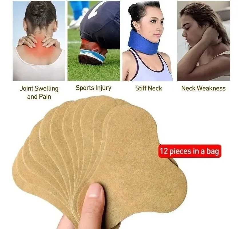 PACK 48 PARCHES ELIMINA DOLOR CERVICAL, CUELLO, HOMBRE 808 - 6