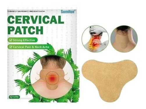 PACK 12 PARCHES ELIMINA DOLOR CERVICAL, CUELLO, HOMBRO. - 1