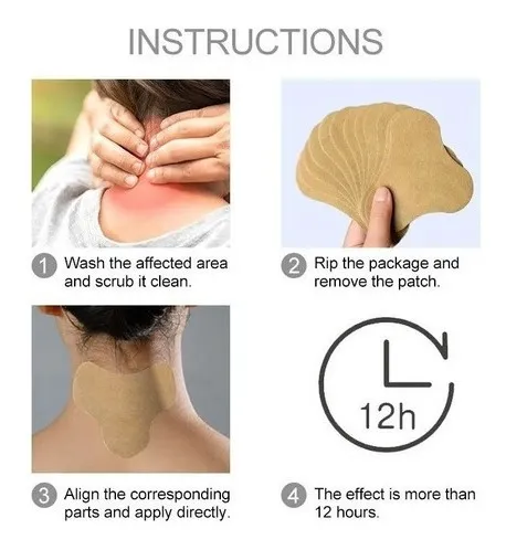 PACK 12 PARCHES ELIMINA DOLOR CERVICAL, CUELLO, HOMBRO. - 7