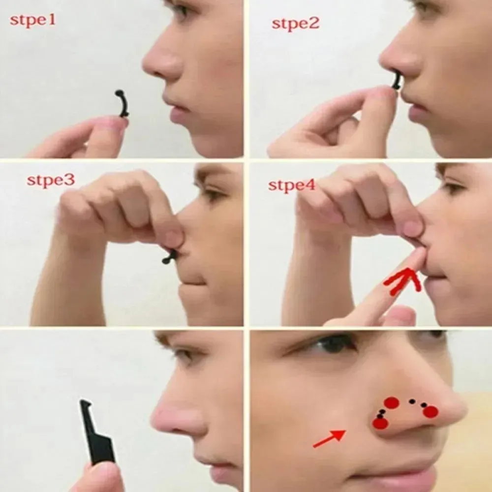 PACK 4 CORRECTOR NASAL RESPINGADOR NARIZ INSTANTANEO 3 MEDIDAS - 7