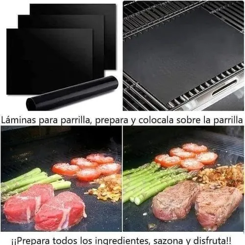 LAMINA ANTIADHERENTE TEFLON PARRILLAS ASADO Y HORNO 33X40CM - 5