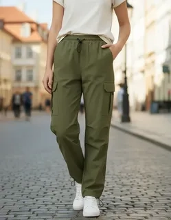 PANTALON CARGO VERANO MUJER.TELA SECADO RAPIDO CON BOLSILLOS 2609 - 1