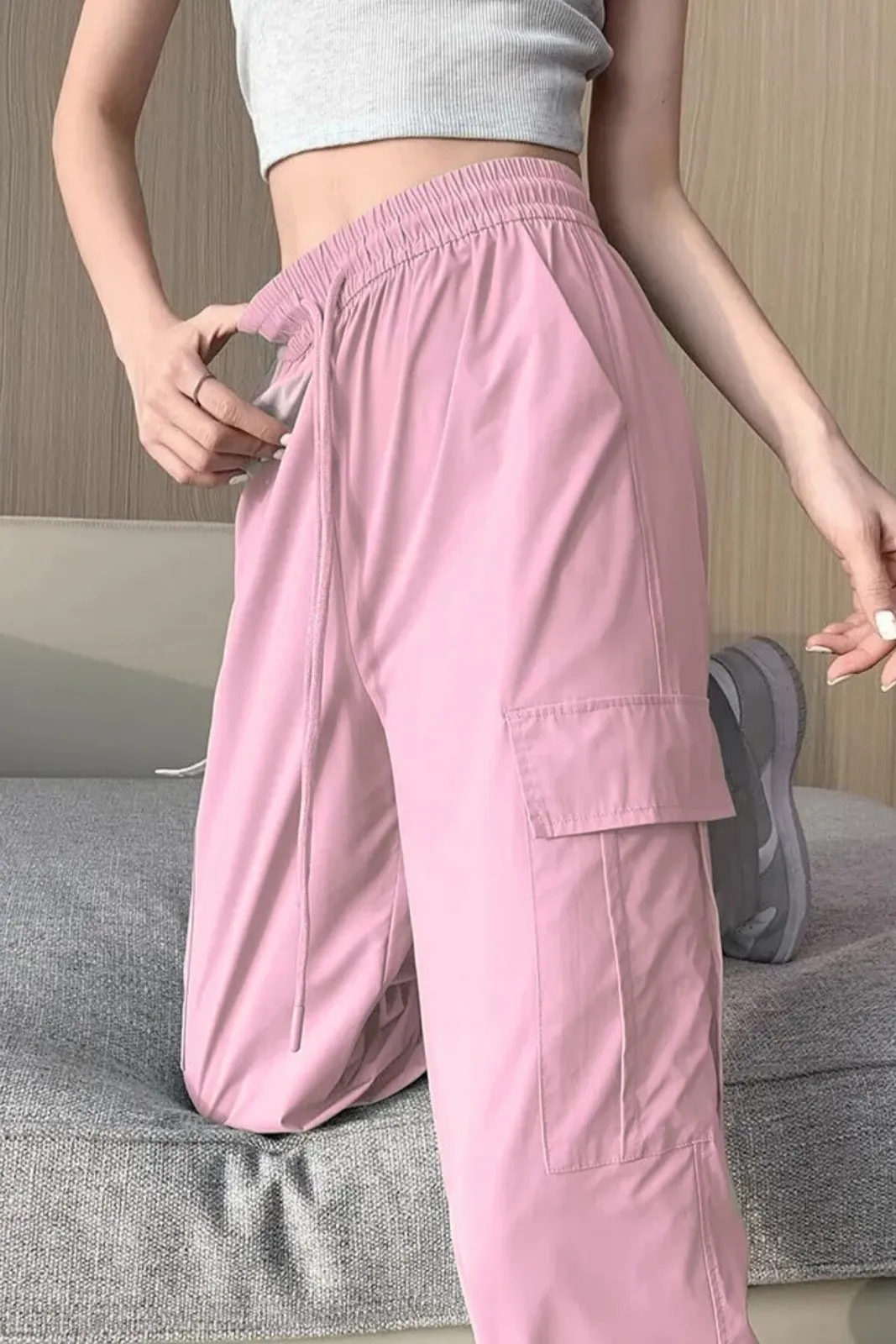 PANTALON CARGO VERANO MUJER.TELA SECADO RAPIDO CON BOLSILLOS 2609 - 2