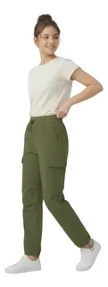 PANTALON CARGO VERANO MUJER.TELA SECADO RAPIDO CON BOLSILLOS 2609 - 3