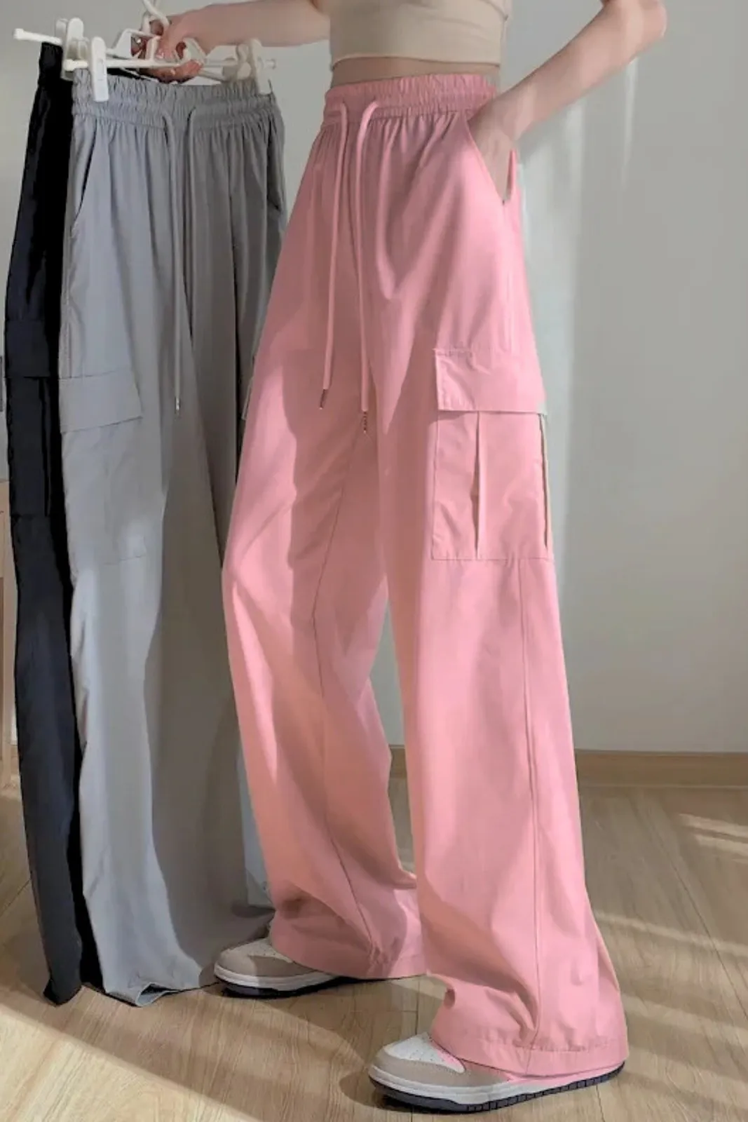 PANTALON CARGO VERANO MUJER.TELA SECADO RAPIDO CON BOLSILLOS 2609 - 3