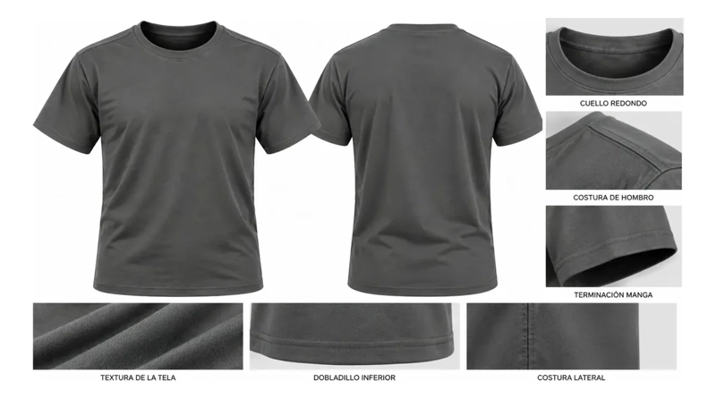 POLERA OVERSIZE UNISEX ESTILO URBANO. EXCELENTE CALIDAD. 7001 - 6