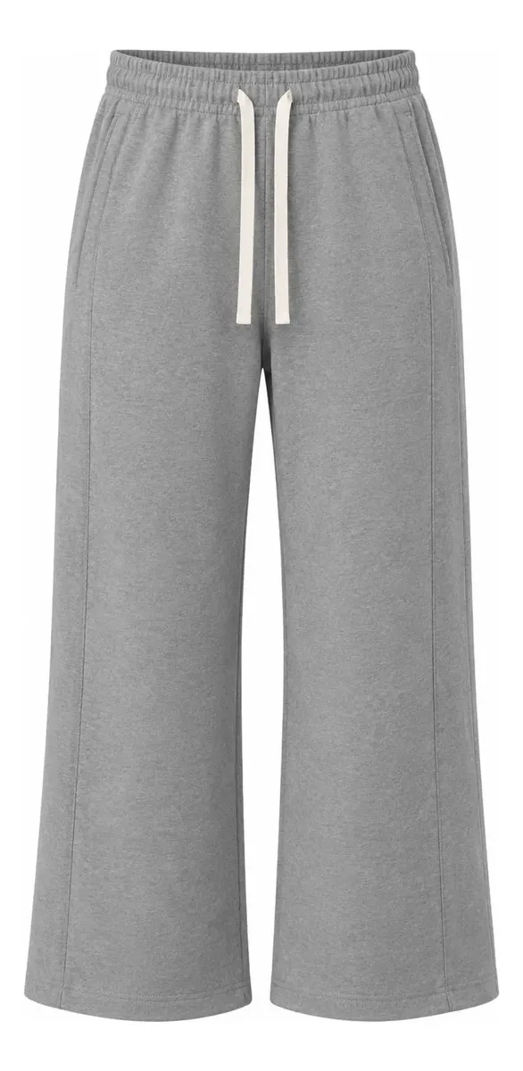 PANTALON MUJER PALAZZO ALGODON. BUZO LULU CALIDAD PREMIUM 819 - 5